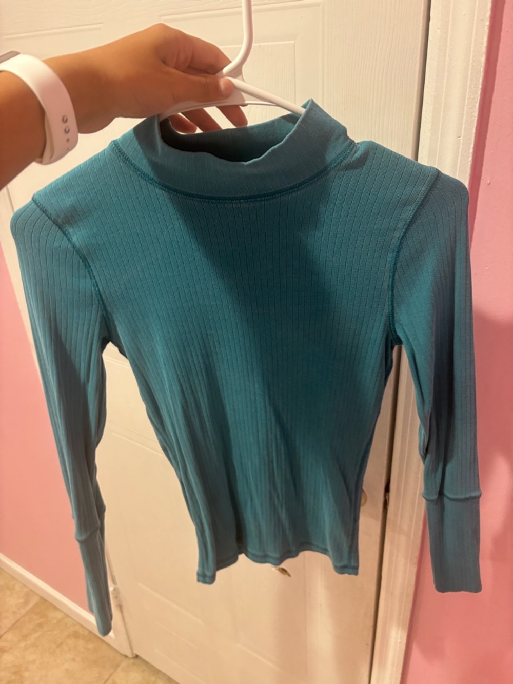 Free People Teal Sweatshirt size xs